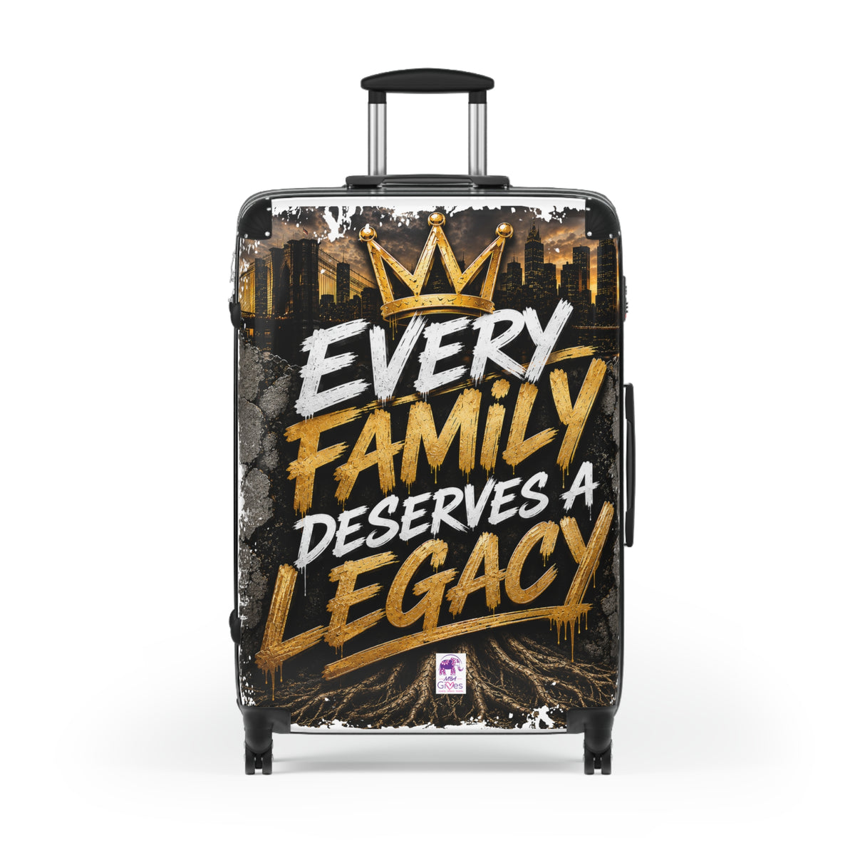 Suitcase – "Every Family Deserves a Legacy" Carry-On Luggage