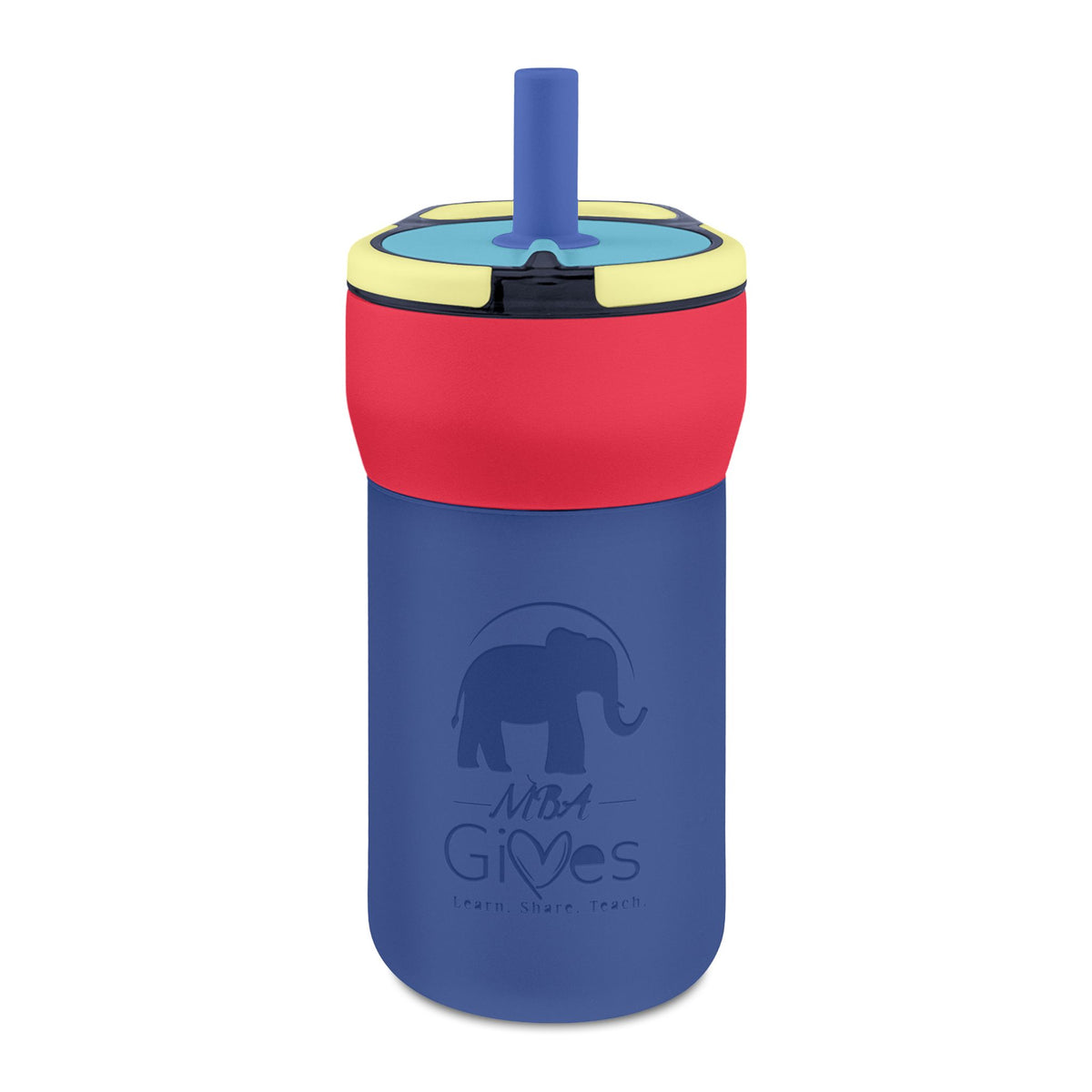 Kids 12oz Leakproof Straw Tumbler — Engravable Insulated Sippy Cup
