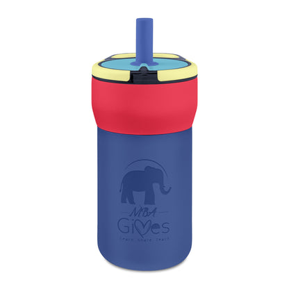 Kids 12oz Leakproof Straw Tumbler — Engravable Insulated Sippy Cup