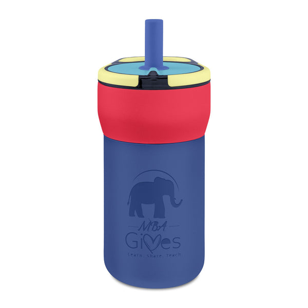 Kids 12oz Leakproof Straw Tumbler — Engravable Insulated Sippy Cup