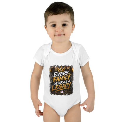 Baby Bodysuit — “Every Family Deserves a Legacy” Graphic Infant Onesie