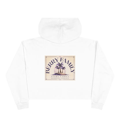 Berry Family Crop Hoodie — Vintage Palm Beach Logo Cropped Hoodie