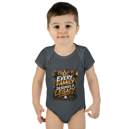 Baby Bodysuit — “Every Family Deserves a Legacy” Graphic Infant Onesie