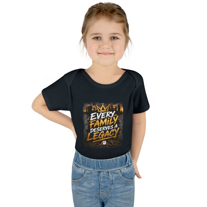 Baby Bodysuit — “Every Family Deserves a Legacy” Graphic Infant Onesie