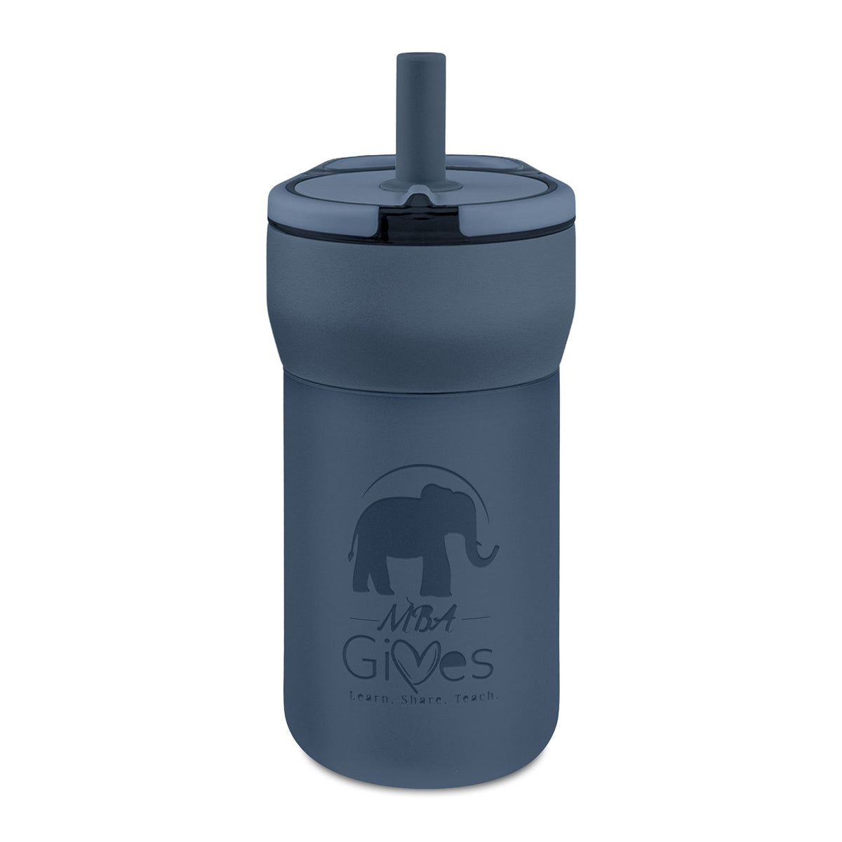 Kids 12oz Leakproof Straw Tumbler — Engravable Insulated Sippy Cup