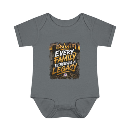 Baby Bodysuit — “Every Family Deserves a Legacy” Graphic Infant Onesie