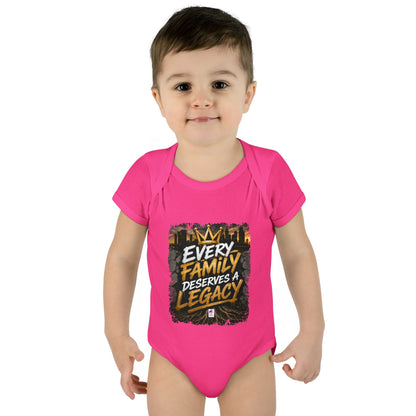 Baby Bodysuit — “Every Family Deserves a Legacy” Graphic Infant Onesie