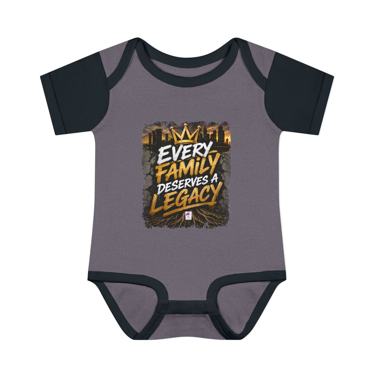 Baby Bodysuit — “Every Family Deserves a Legacy” Graphic Infant Onesie