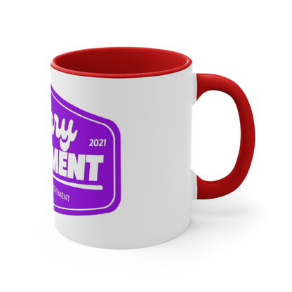 Berry Movement Accent Mug — Pink Interior Coffee Cup, Berry Family Movement Design