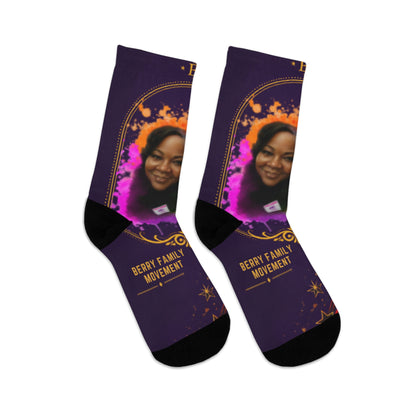 Personalized Photo Crew Socks — Custom Family Memory Recycled Poly Socks