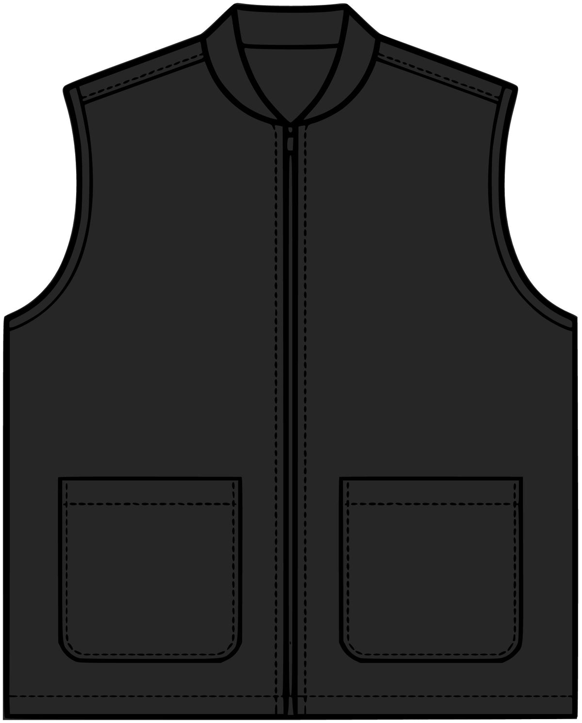 Brown Canvas Work Vest with 'Get Up Movement' Patch — Durable Utility Vest