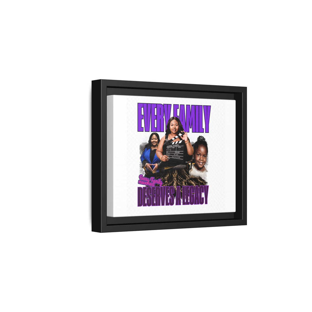 Framed Canvas Wall Art — "Every Family Deserves a Legacy" Inspirational Multi-Photo Print