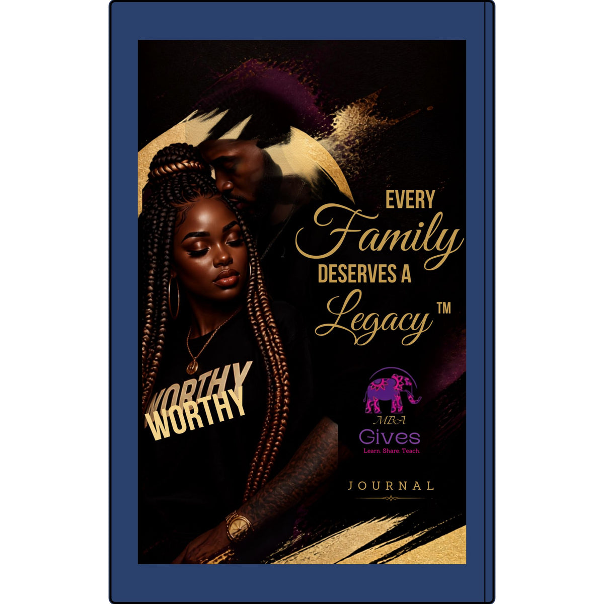 Legacy Vegan Leather Journal — "Every Family Deserves a Legacy" Engraved