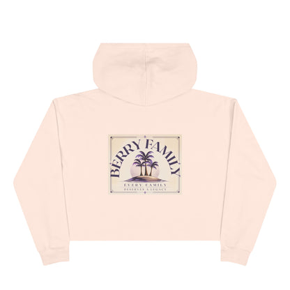 Berry Family Crop Hoodie — Vintage Palm Beach Logo Cropped Hoodie