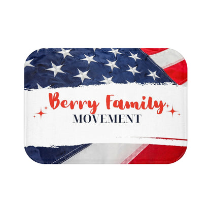Berry Family Movement Patriotic Bath Mat – American Flag Welcome Mat