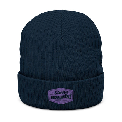 Embroidered 'Get It Movin' Beanie - Ribbed Knit Winter Hat