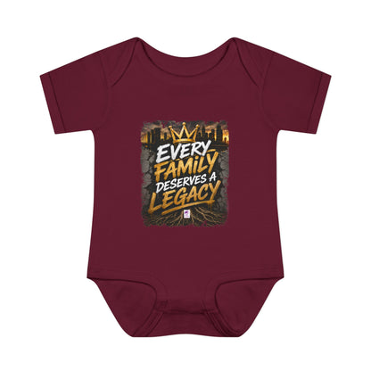 Baby Bodysuit — “Every Family Deserves a Legacy” Graphic Infant Onesie
