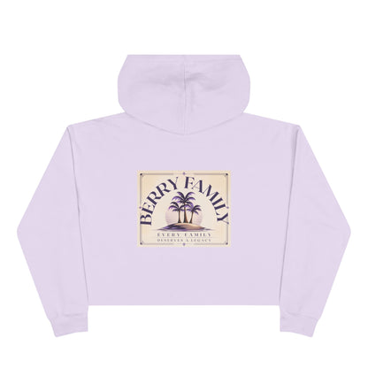 Berry Family Crop Hoodie — Vintage Palm Beach Logo Cropped Hoodie
