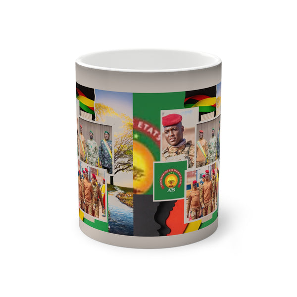 Color-Changing Mug — African Heritage Collage Heat Reveal (11 oz)