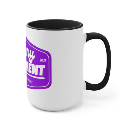 Berry Movement Accent Mug — Pink Interior Coffee Cup, Berry Family Movement Design