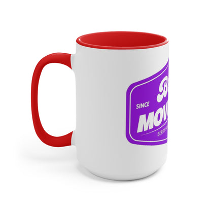 Berry Movement Accent Mug — Pink Interior Coffee Cup, Berry Family Movement Design