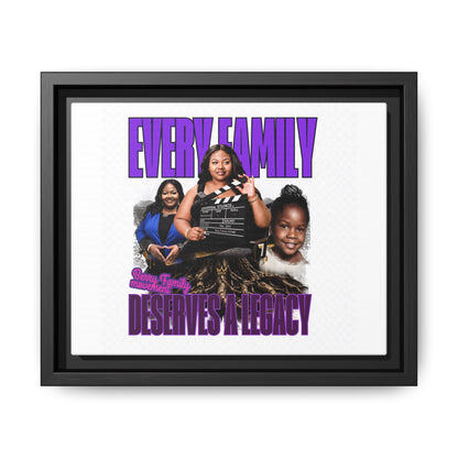 Framed Canvas Wall Art — "Every Family Deserves a Legacy" Inspirational Multi-Photo Print
