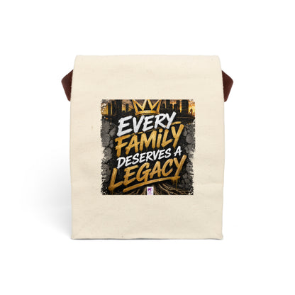 Canvas Lunch Bag — "Every Family Deserves a Legacy" Insulated Tote