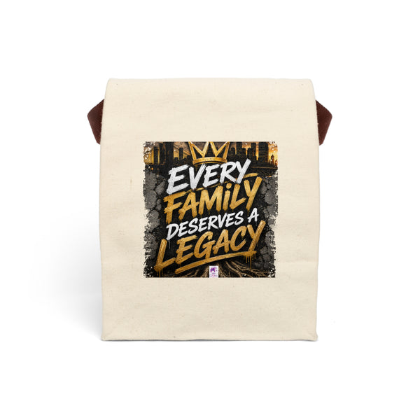 Canvas Lunch Bag — "Every Family Deserves a Legacy" Insulated Tote