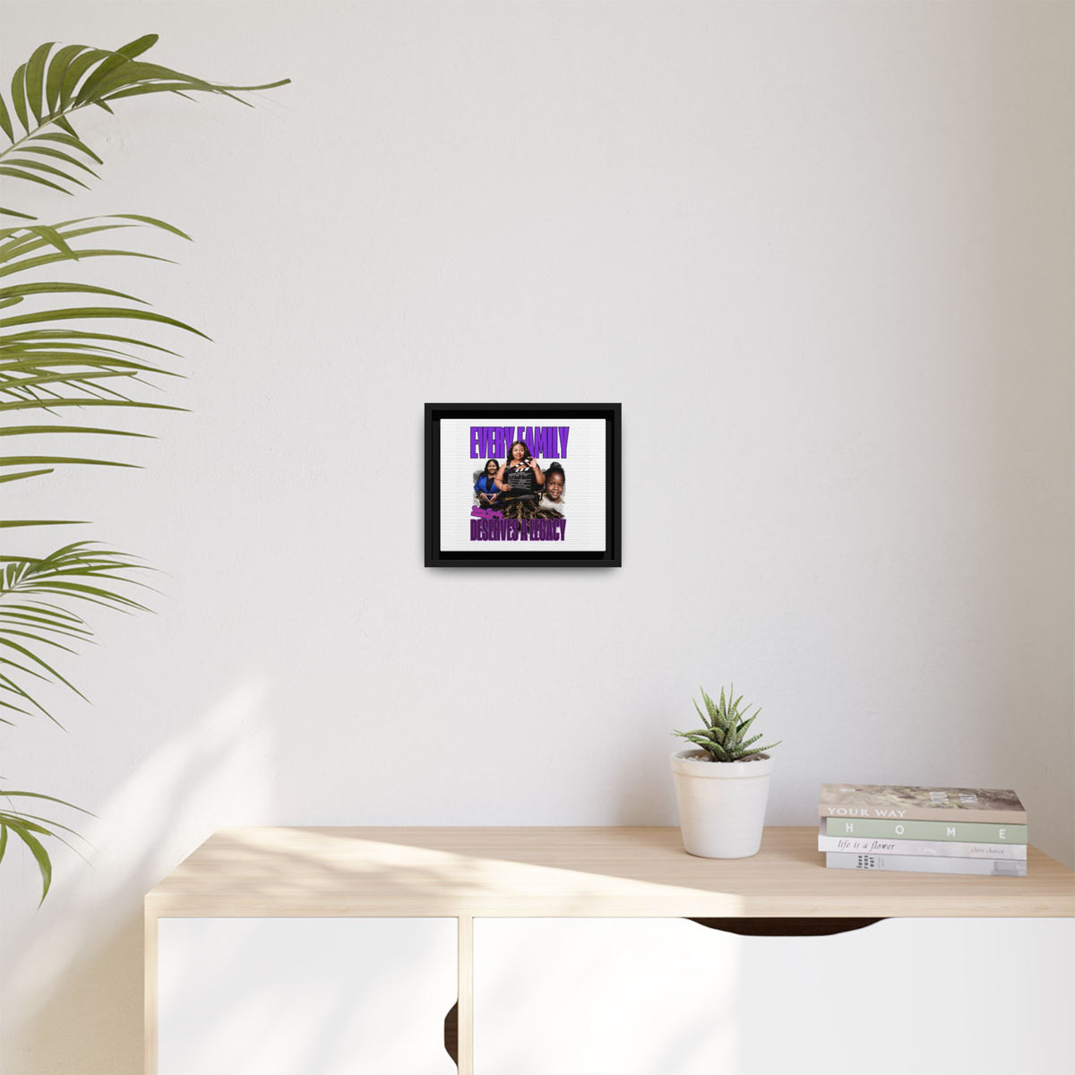 Framed Canvas Wall Art — "Every Family Deserves a Legacy" Inspirational Multi-Photo Print