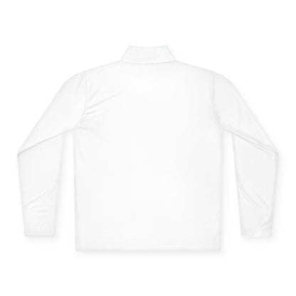 Quarter-Zip Pullover — Lavender Cat "Gives" Graphic