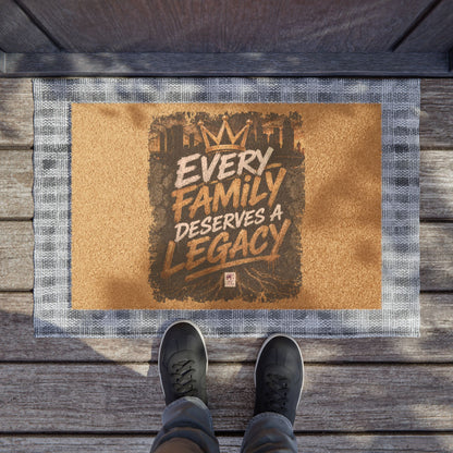 Doormat — "Every Family Deserves a Legacy" Coir Welcome Mat