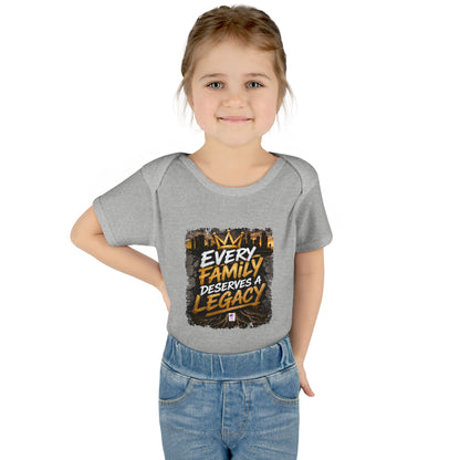 Baby Bodysuit — “Every Family Deserves a Legacy” Graphic Infant Onesie
