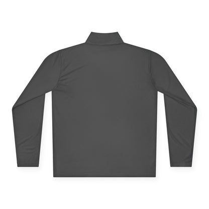 Quarter-Zip Pullover — Lavender Cat "Gives" Graphic