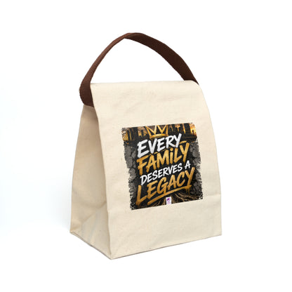 Canvas Lunch Bag — "Every Family Deserves a Legacy" Insulated Tote