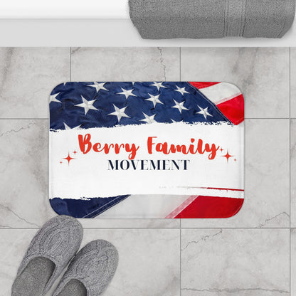 Berry Family Movement Patriotic Bath Mat – American Flag Welcome Mat