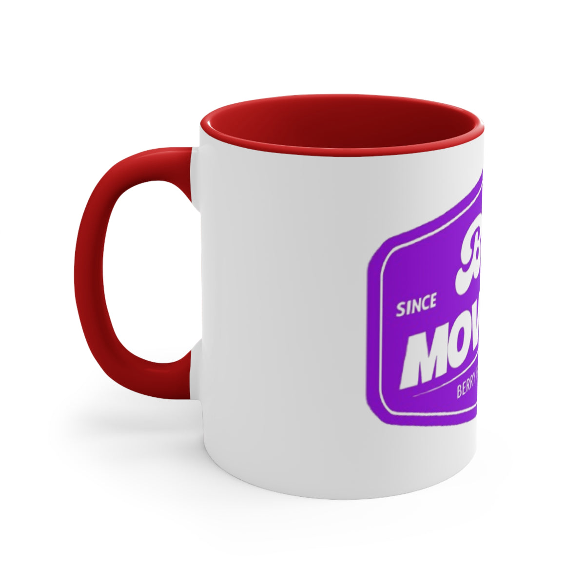 Berry Movement Accent Mug — Pink Interior Coffee Cup, Berry Family Movement Design